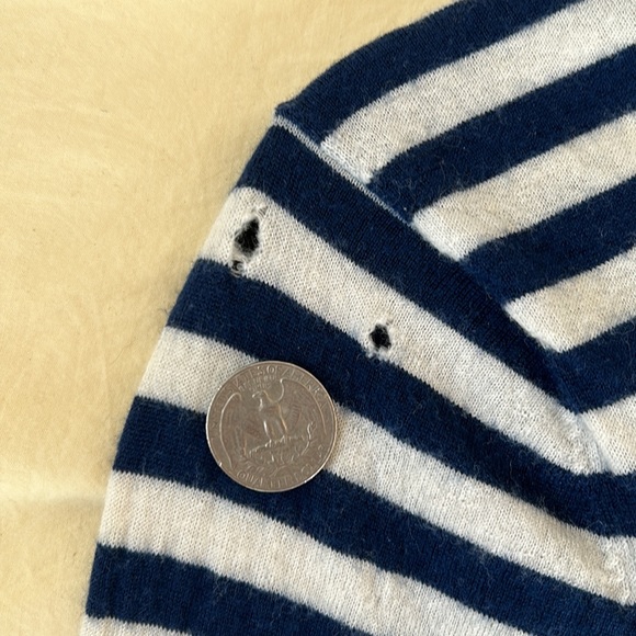 Jenni Kayne Mercer striped navy and cream sailor merino wool sweater - Picture 5 of 5